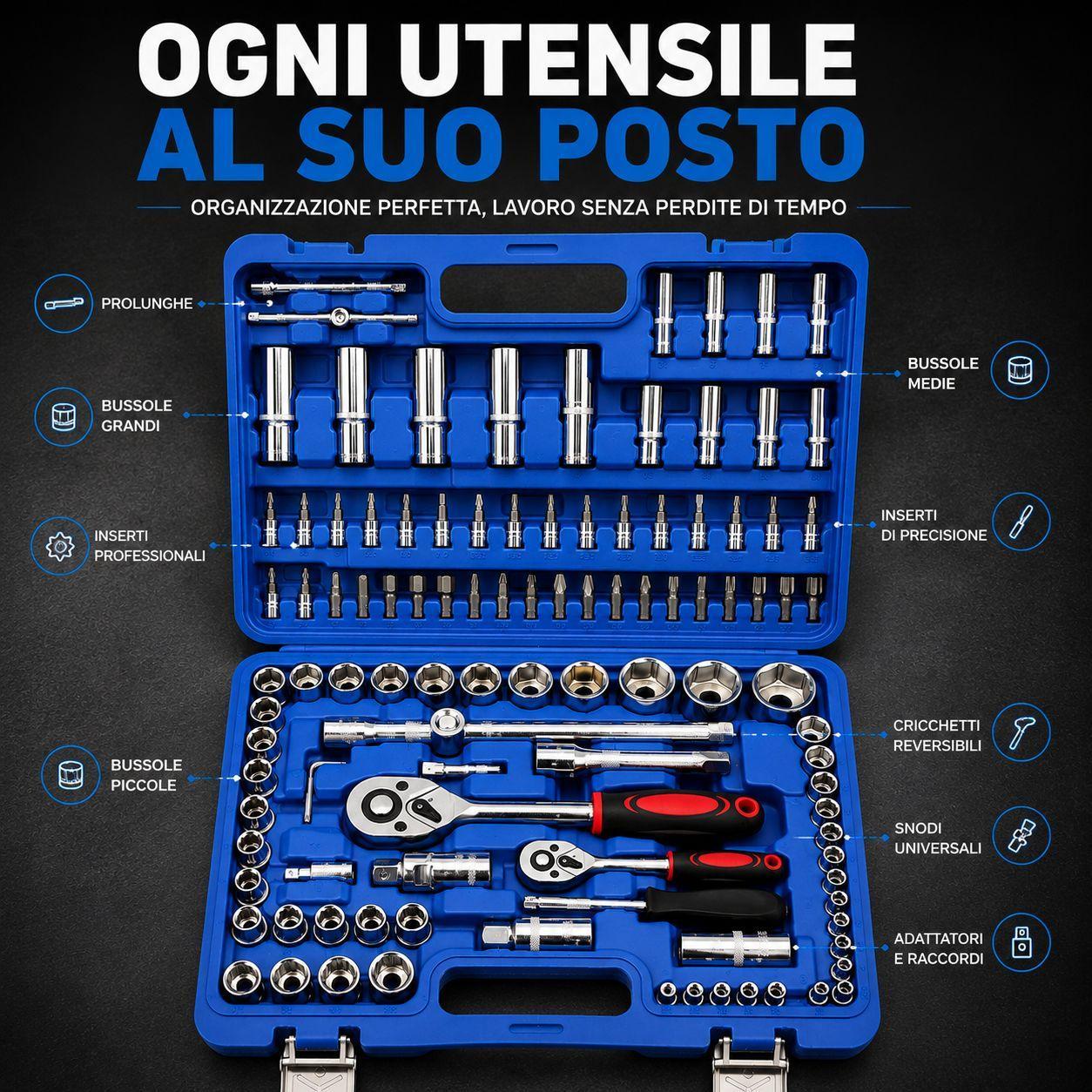 boxer valigetta chiavi a bussola e cricchetto set completo con inserti e bussole professionali - foto 5 boxer valigetta chiavi a bussola e cricchetto set completo con inserti e bussole professionali - foto 5