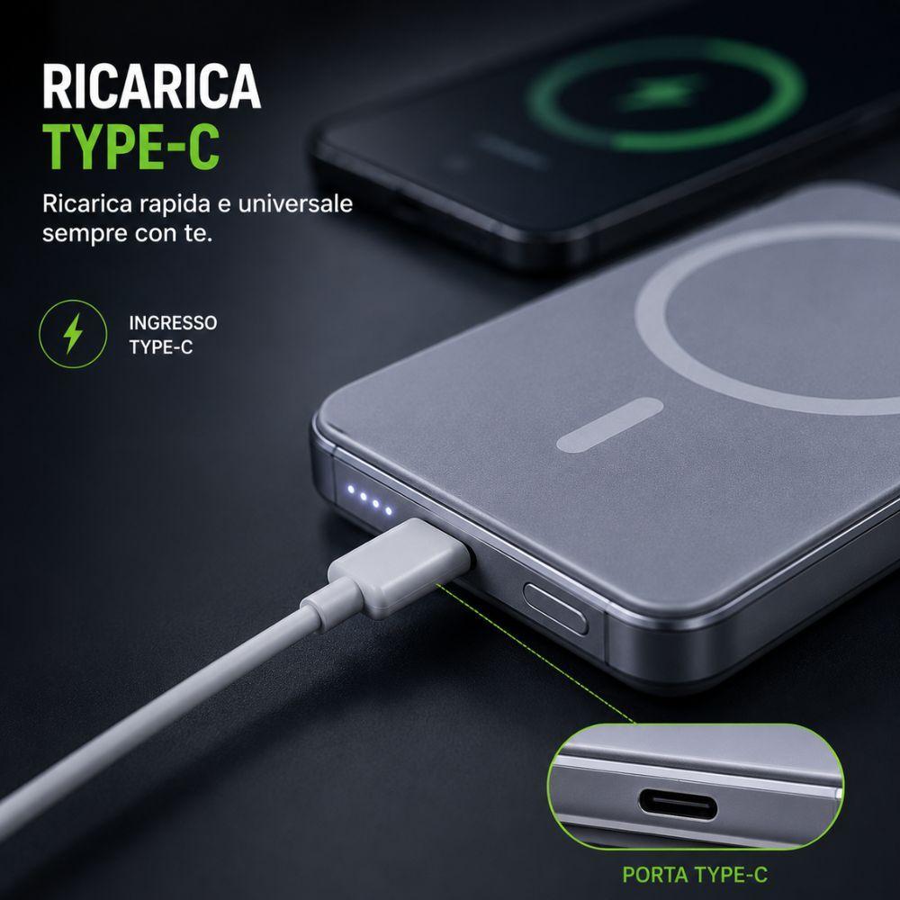  power bank magnetico 12000mah - foto 5