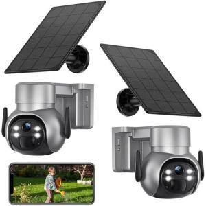 Telecamera di sorveglianza 4k con pannello solare e sim