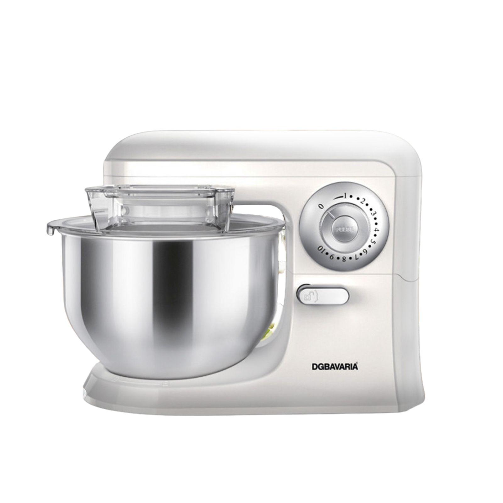 dgbavaria impastatrice planetaria 5l acciaio inox 6 velocità 700w con accessori - foto 1 dgbavaria impastatrice planetaria 5l acciaio inox 6 velocità 700w con accessori - foto 1