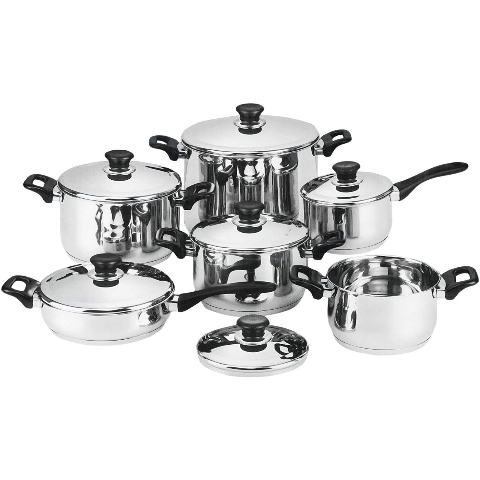 batteria di pentole 12 pezzi in acciaio inox - foto 1 batteria di pentole 12 pezzi in acciaio inox - foto 1