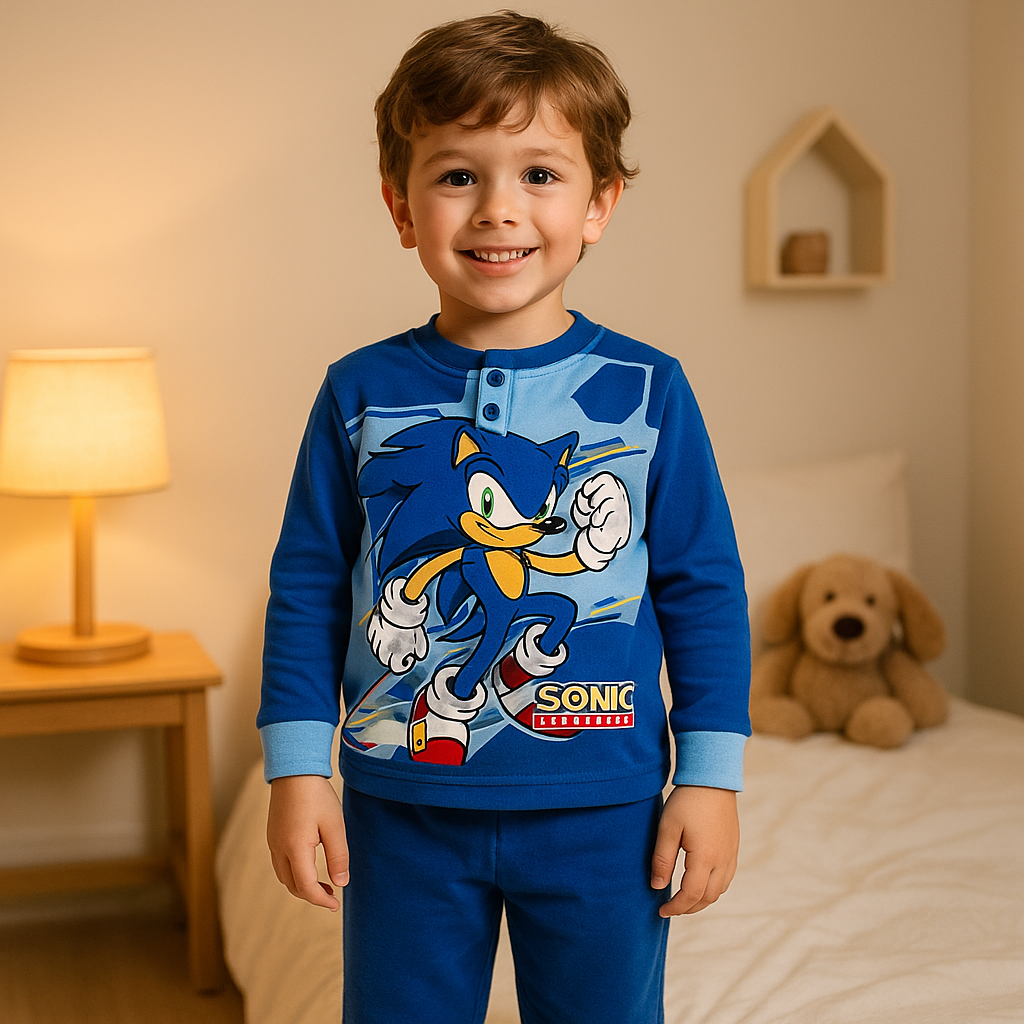 disney pigiama bimbo sonic blu - foto 1 disney pigiama bimbo sonic blu - foto 1