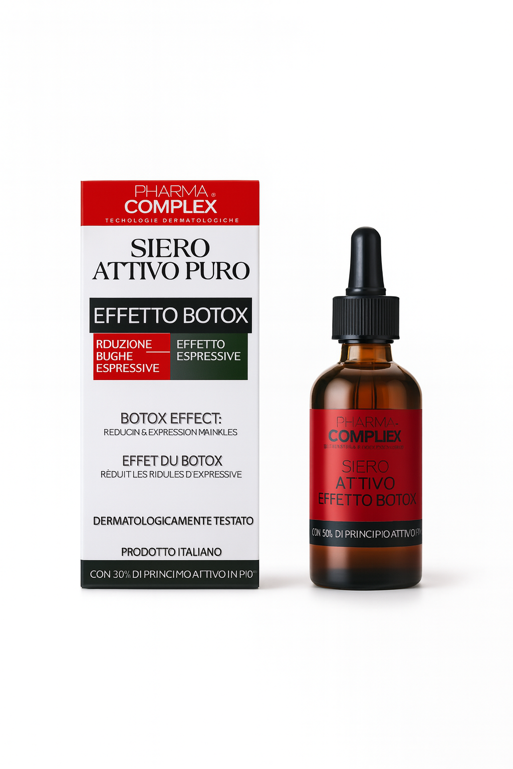 pharma complex siero attivo puro effetto botox 30 ml - foto 1