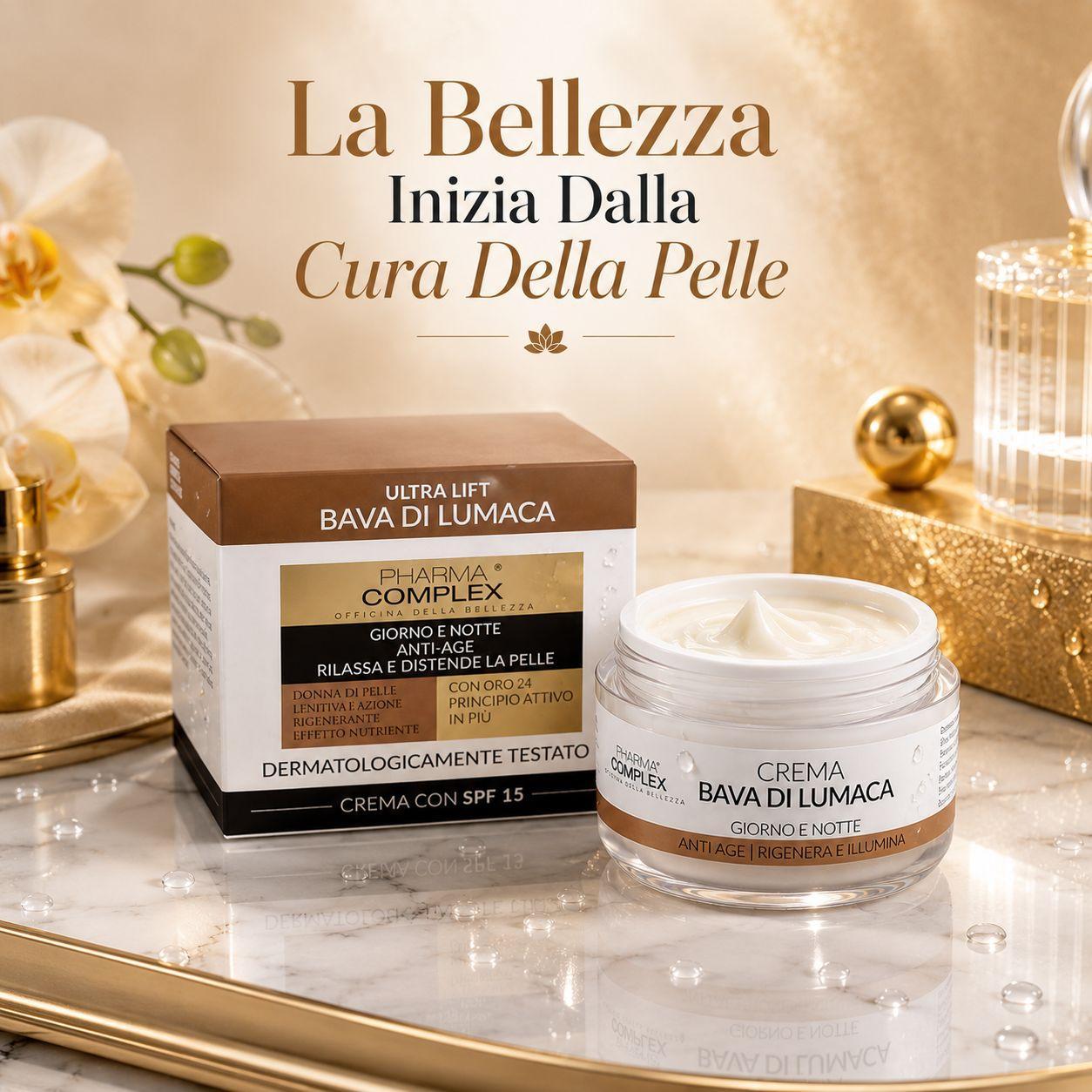  crema viso alla bava di lumaca ultra lift giorno e notte anti age spf15 50 ml - foto 4