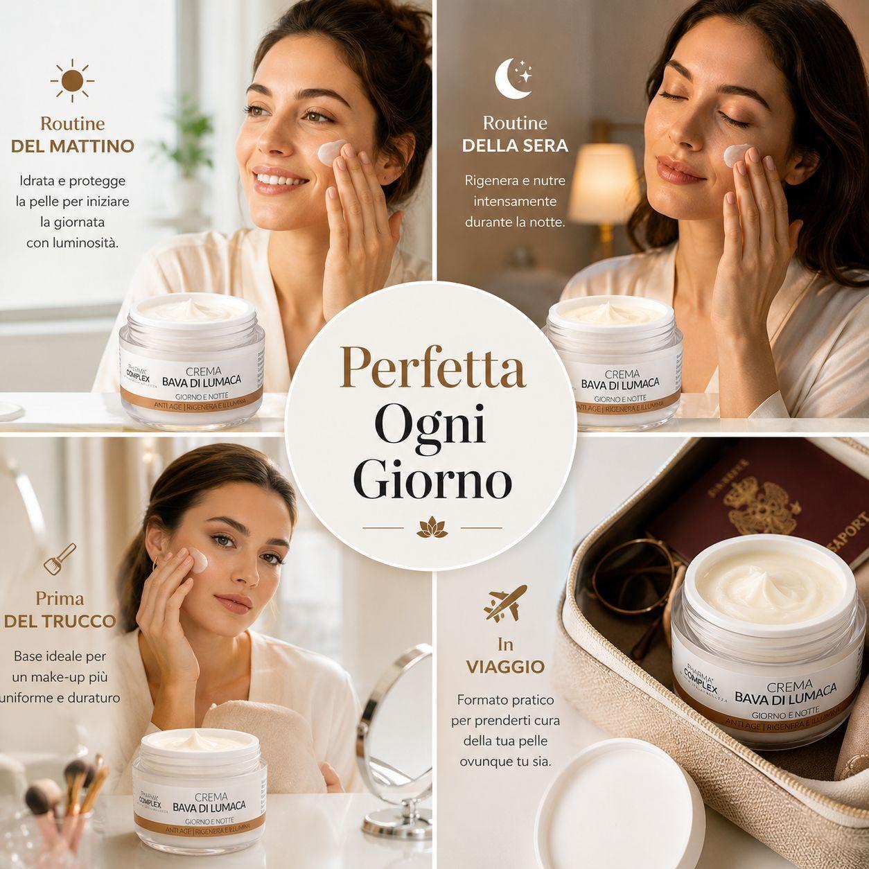  crema viso alla bava di lumaca ultra lift giorno e notte anti age spf15 50 ml - foto 5