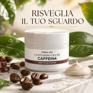 Crema viso contorno occhi alla caffeina effetto de puffing