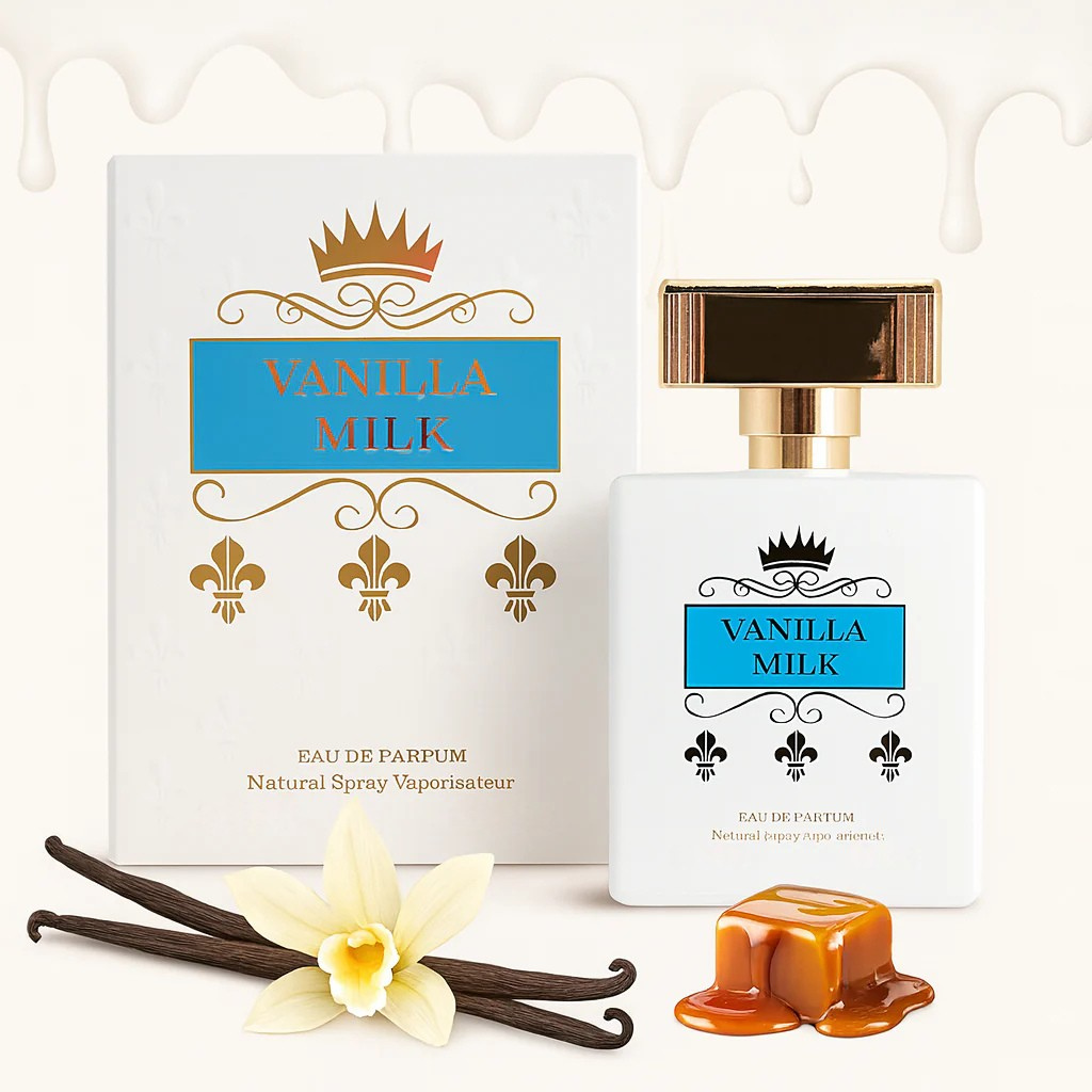 Flacone Dupe Bianco Latte 30 ml tascabile con profumo, fiori di vaniglia e miele
