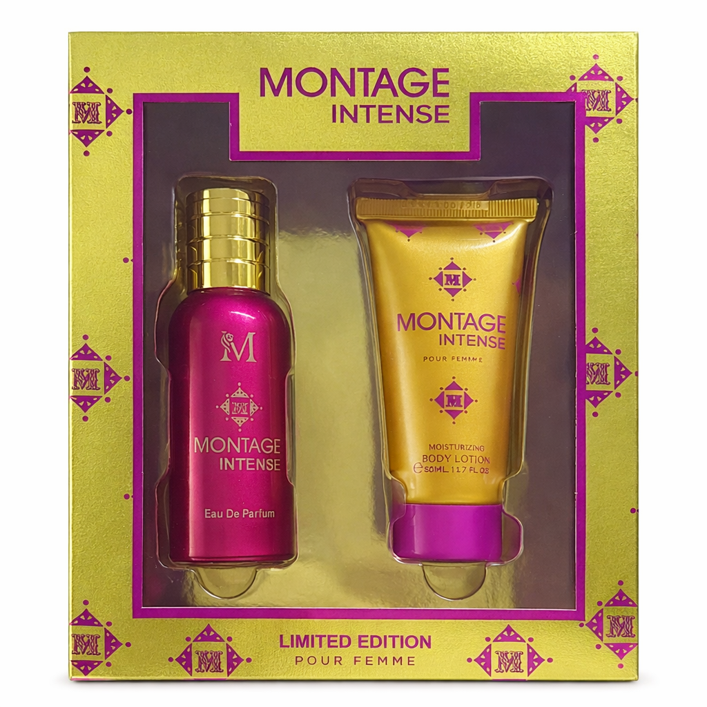 set montage intense profumo 50 ml con crema corpo 50 ml coordinata - foto 2 set montage intense profumo 50 ml con crema corpo 50 ml coordinata - foto 2