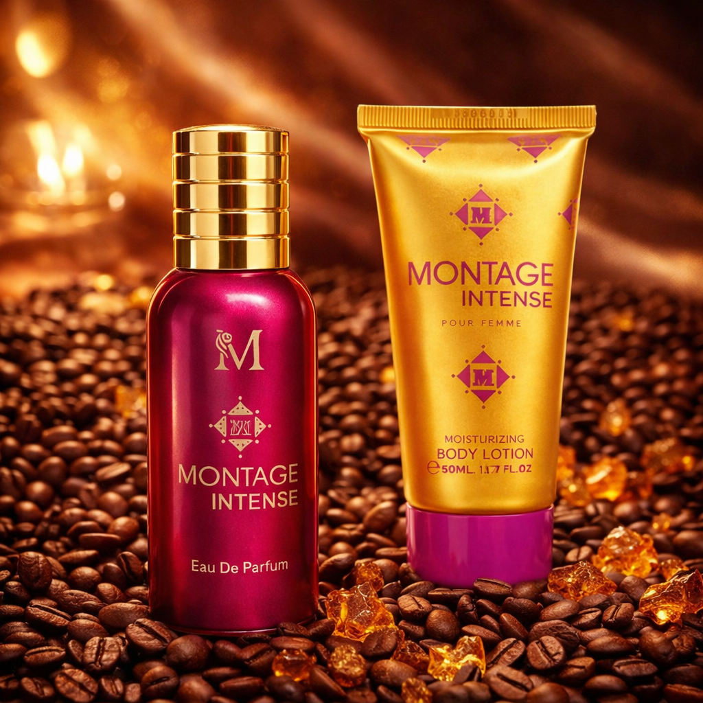 set montage intense profumo 50 ml con crema corpo 50 ml coordinata - foto 3 set montage intense profumo 50 ml con crema corpo 50 ml coordinata - foto 3