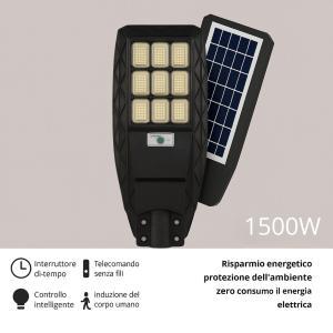 Lampione stradale solare a led 1500w