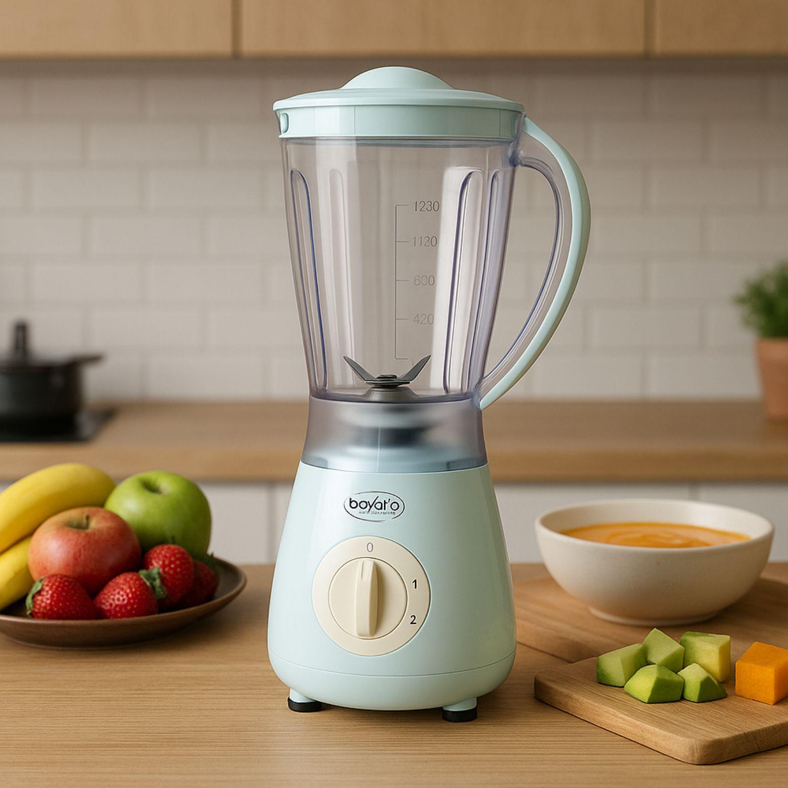 bavaria cucina frullatore vitamix joy 350 w con caraffa in vetro per frullati smoothie e bevande - foto 5