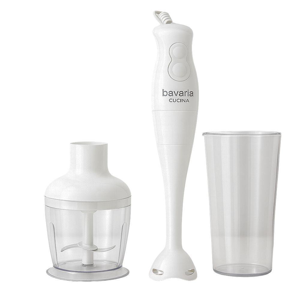 MixyChef Pro mixer bianco con caraffa, fruste e disco trituratore
