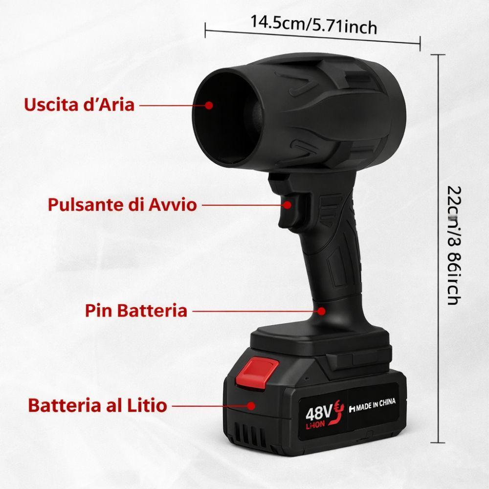  soffiatore a batteria per foglie e asciuga auto - foto 4