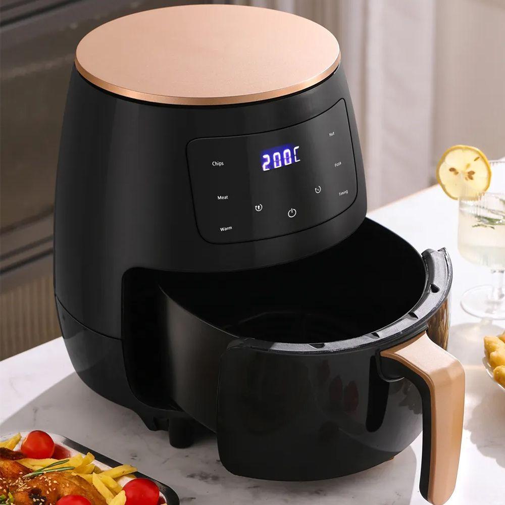 Friggitrice ad aria con display digitale, capacità 8 litri, vista frontale