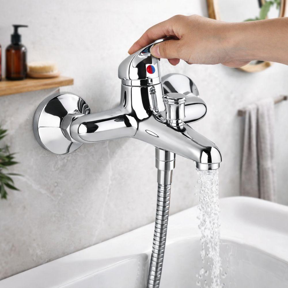 miscelatore rubinetto da bagno monocomando cromato - foto 5 miscelatore rubinetto da bagno monocomando cromato - foto 5