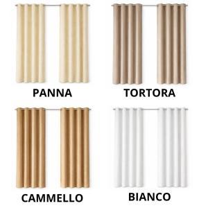 Coppia di tende in velluto coprenti con anelli 140x290 cm