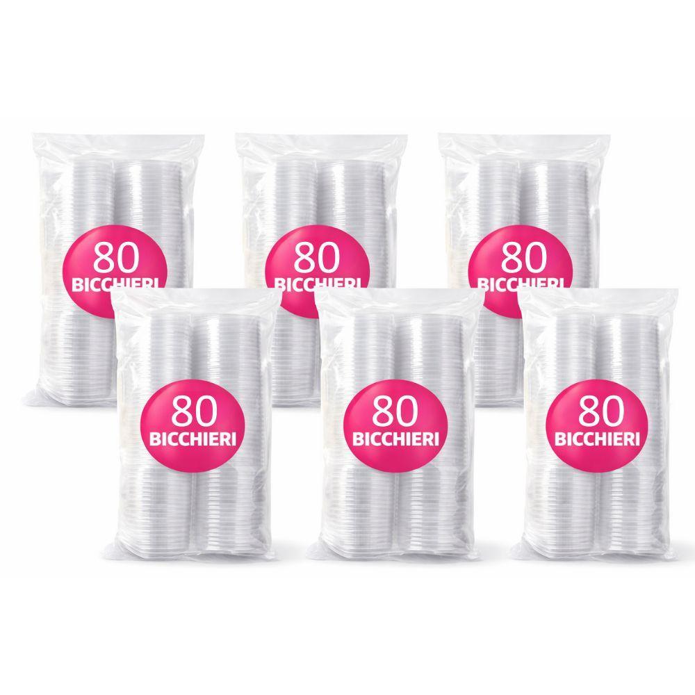  600 bicchieri di plastica da 180 ml  ( 6 pacchetti da 100 pezzi ) - foto 2
