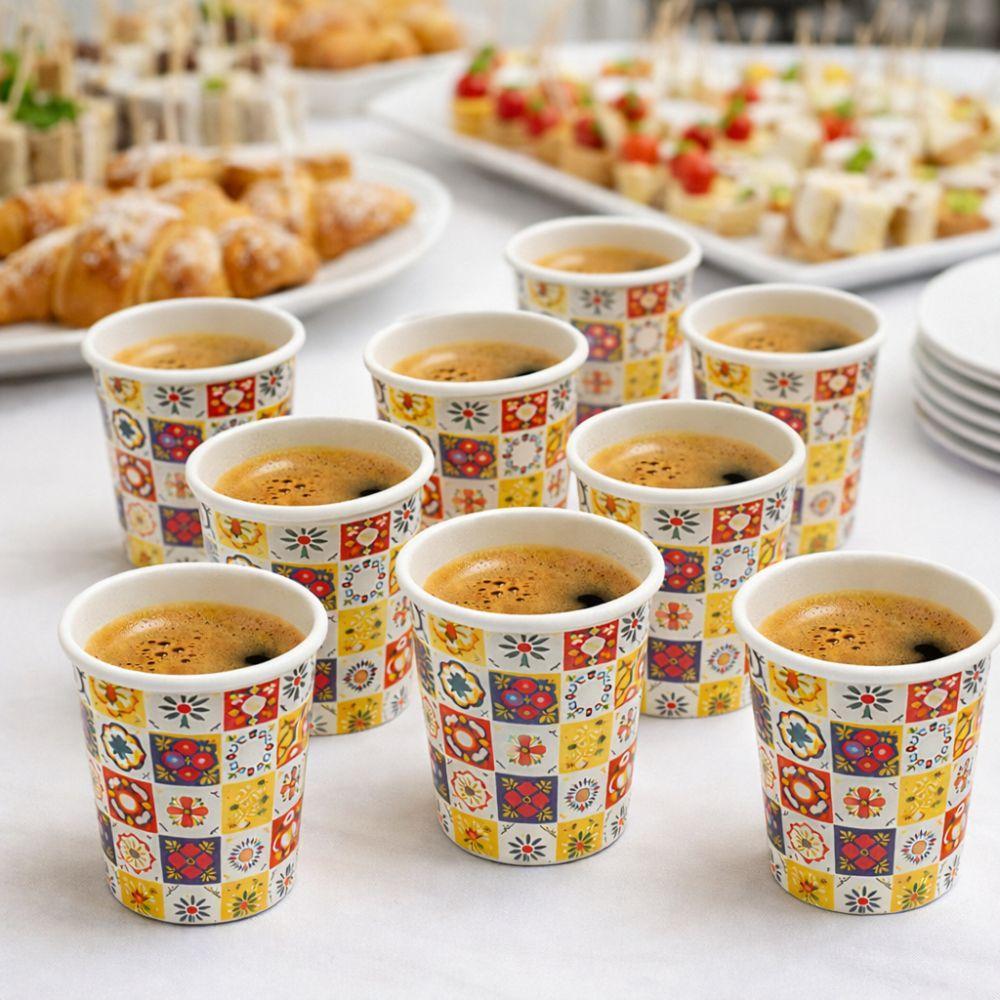 500 bicchierini di carta da caffe 75 ml ( 10 pacchetti da 50 pezzi ) - foto 3 500 bicchierini di carta da caffe 75 ml ( 10 pacchetti da 50 pezzi ) - foto 3