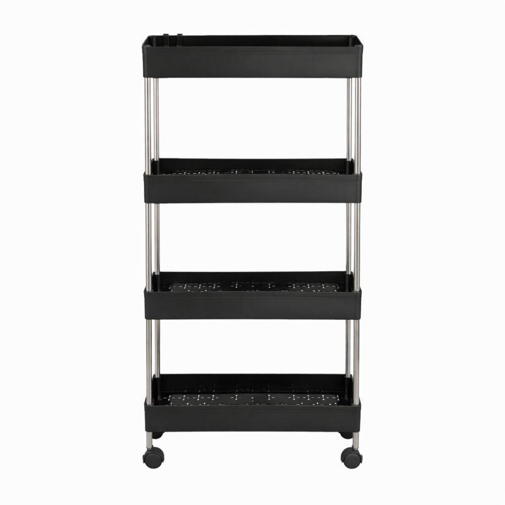 carrello salvaspazio a 4 ripiani con ruote per cucina, bagno, ripostiglio - foto 1 carrello salvaspazio a 4 ripiani con ruote per cucina, bagno, ripostiglio - foto 1
