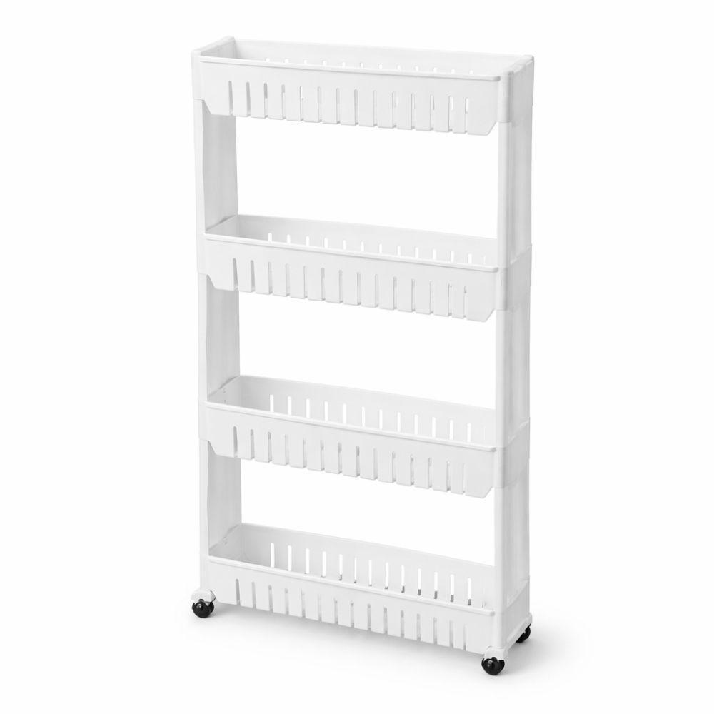 carrello slim e compatto a 4 livelli con ruote per ogni spazio di casa - foto 1 carrello slim e compatto a 4 livelli con ruote per ogni spazio di casa - foto 1