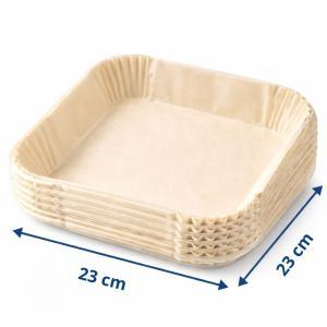 Carta per friggitrice ad aria monouso 150 pezzi 23x23 cm antiaderente e antisporco