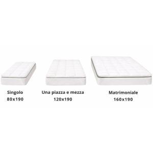Topper singolo /una piazza e mezza /matrimoniale traspirante trapuntato anallergico con elastici