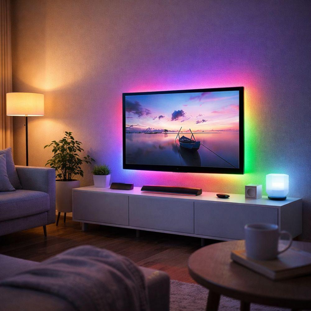 striscia led rgb 5 metri con telecomando illuminazione multicolore - foto 4 striscia led rgb 5 metri con telecomando illuminazione multicolore - foto 4