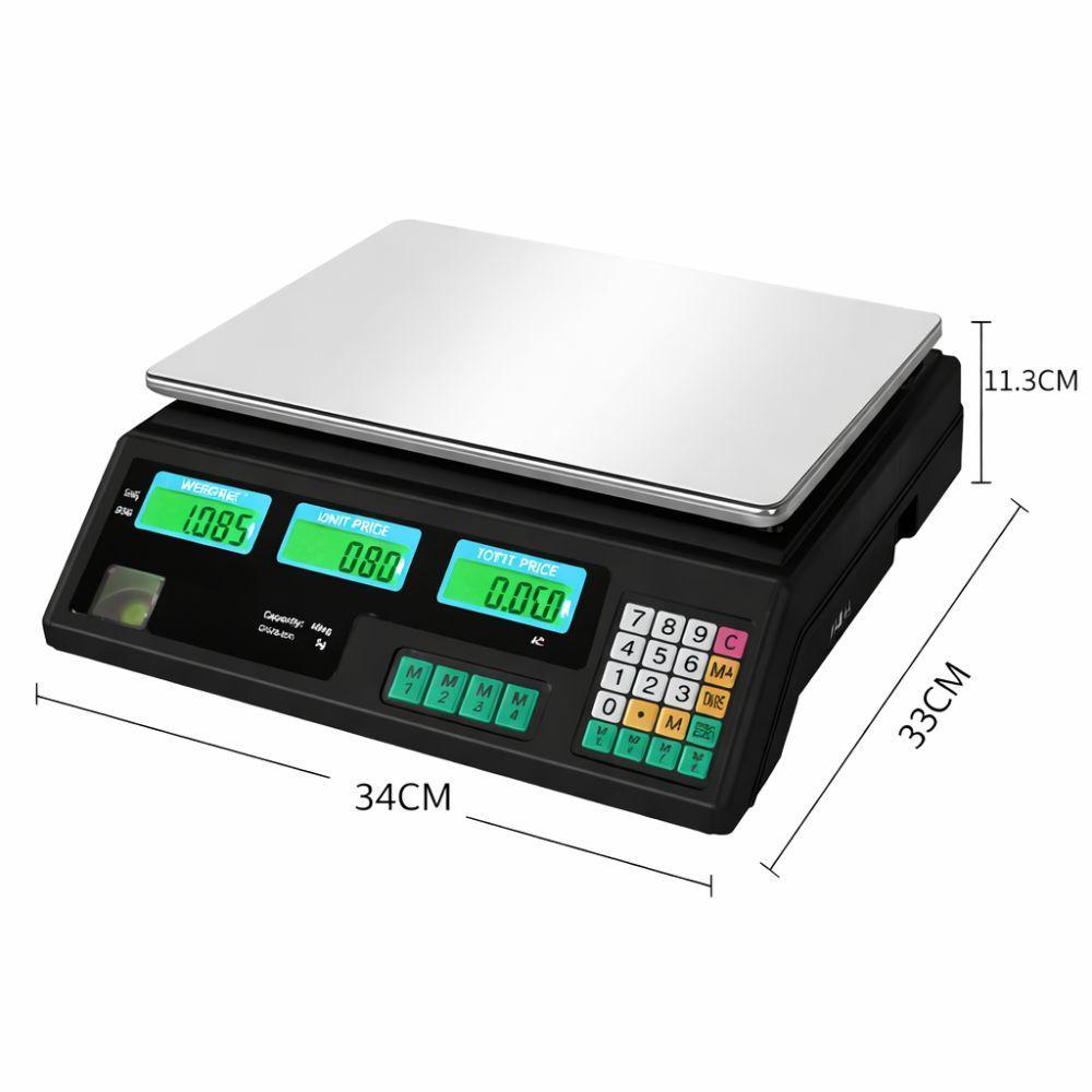bilancia elettronica digitale professionale max 40 kg con piatto in acciaio inox, divisione di pesata 2 g - foto 3 bilancia elettronica digitale professionale max 40 kg con piatto in acciaio inox, divisione di pesata 2 g - foto 3