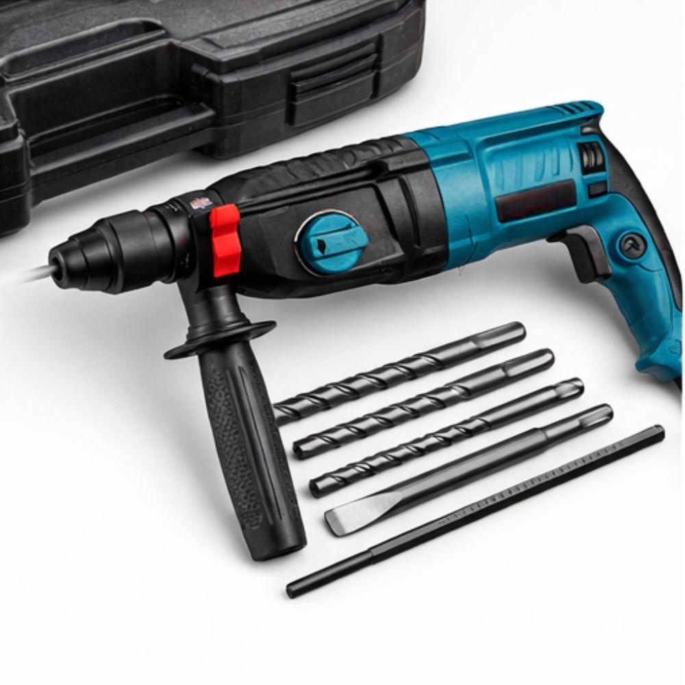 trapano tassellatore a percussione 3200w sds plus 4 funzioni con impugnatura ergonomica - foto 2 trapano tassellatore a percussione 3200w sds plus 4 funzioni con impugnatura ergonomica - foto 2