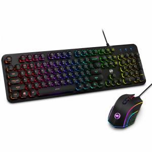 Kit gaming rgb tastiera e mouse usb retroilluminati per pc