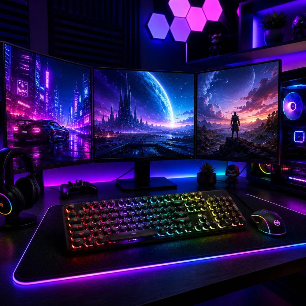 kit gaming rgb tastiera e mouse usb retroilluminati per pc - foto 4 kit gaming rgb tastiera e mouse usb retroilluminati per pc - foto 4