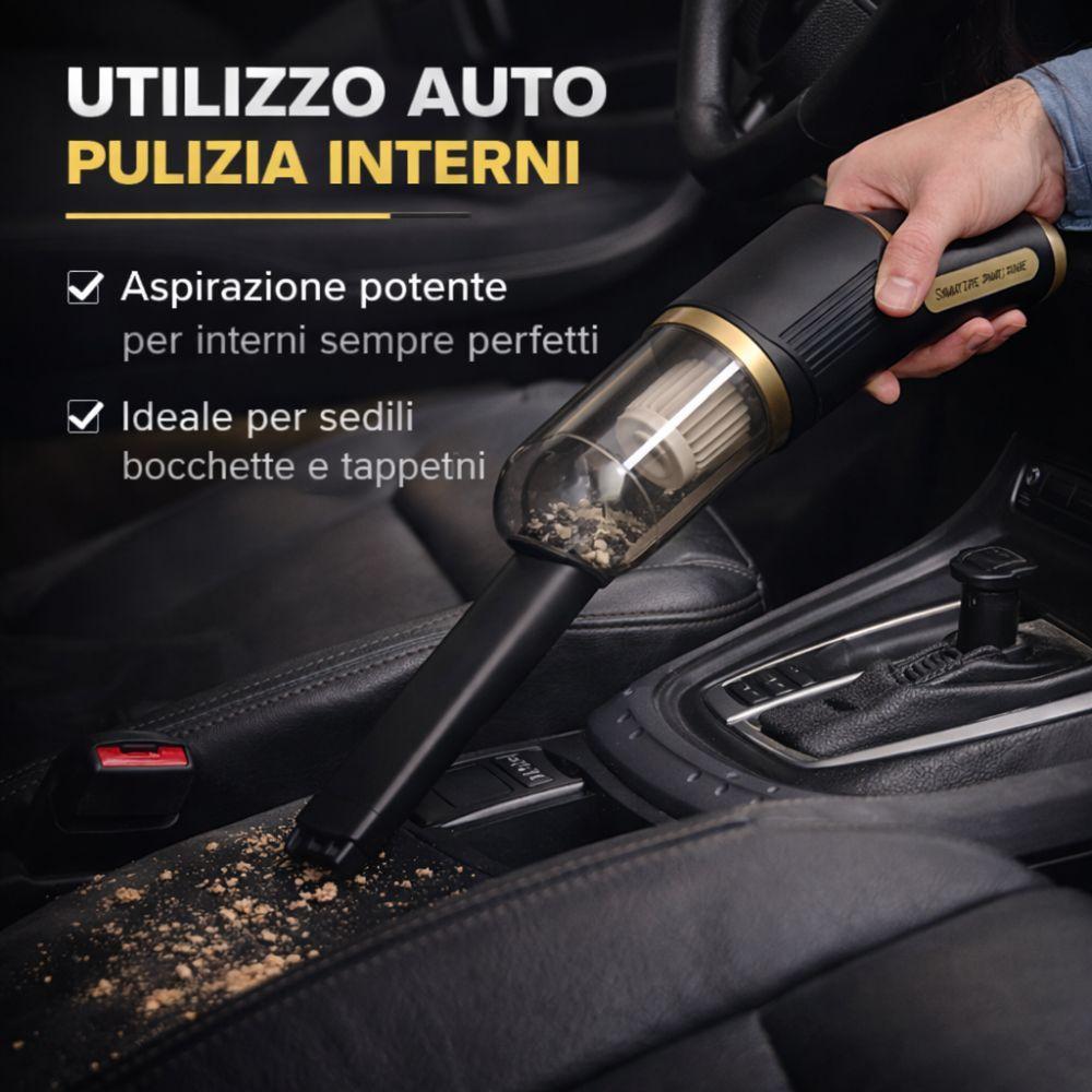 aspirapolvere portatile ricaricabile senza fili multiuso auto e casa con accessori - foto 4 aspirapolvere portatile ricaricabile senza fili multiuso auto e casa con accessori - foto 4