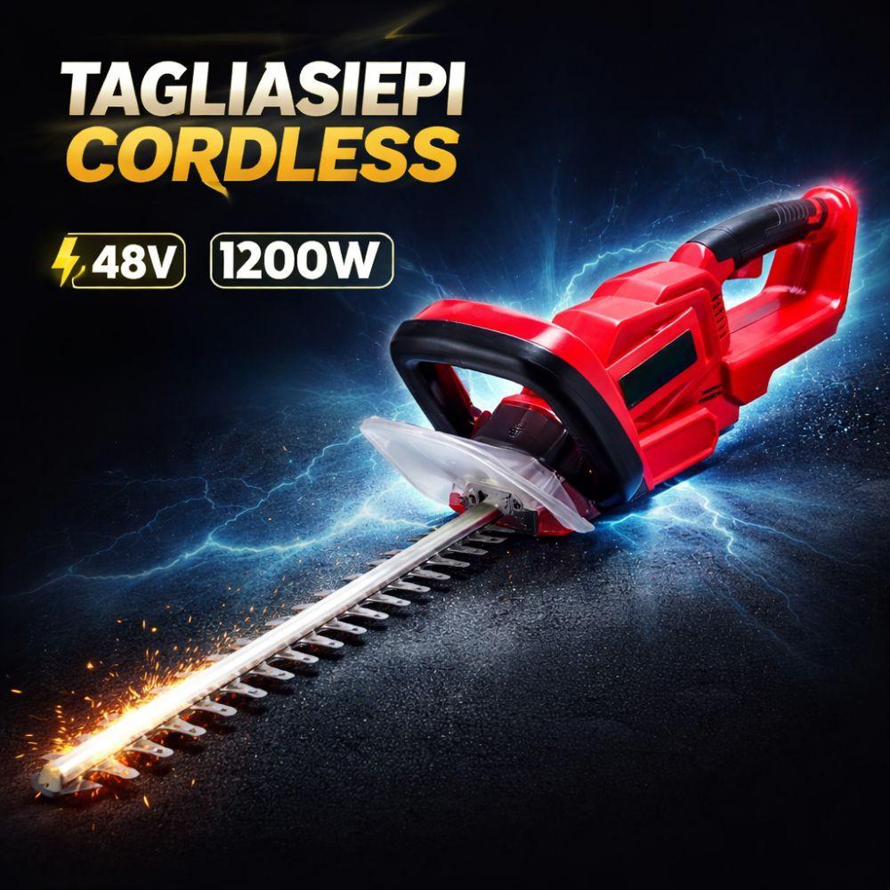 tagliasiepi elettrico 48v 1200w lama 56cm cordless con batteria - foto 5 tagliasiepi elettrico 48v 1200w lama 56cm cordless con batteria - foto 5