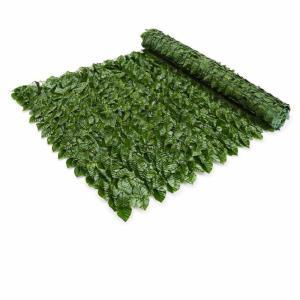 Haie artificielle à feuillage persistant pour intimité, 1 x 3 mètres, lierre artificiel pour balcon, clôture de jardin