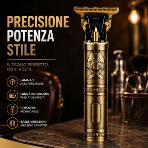 Tagliacapelli t blade, ricaricabile tramite usb, display digitale e accessori inclusi