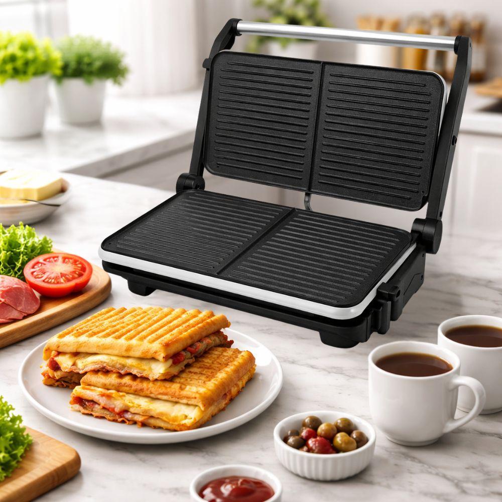 tostiera grill a contatto 800w piastre antiaderenti apertura 105 gradi - foto 3 tostiera grill a contatto 800w piastre antiaderenti apertura 105 gradi - foto 3