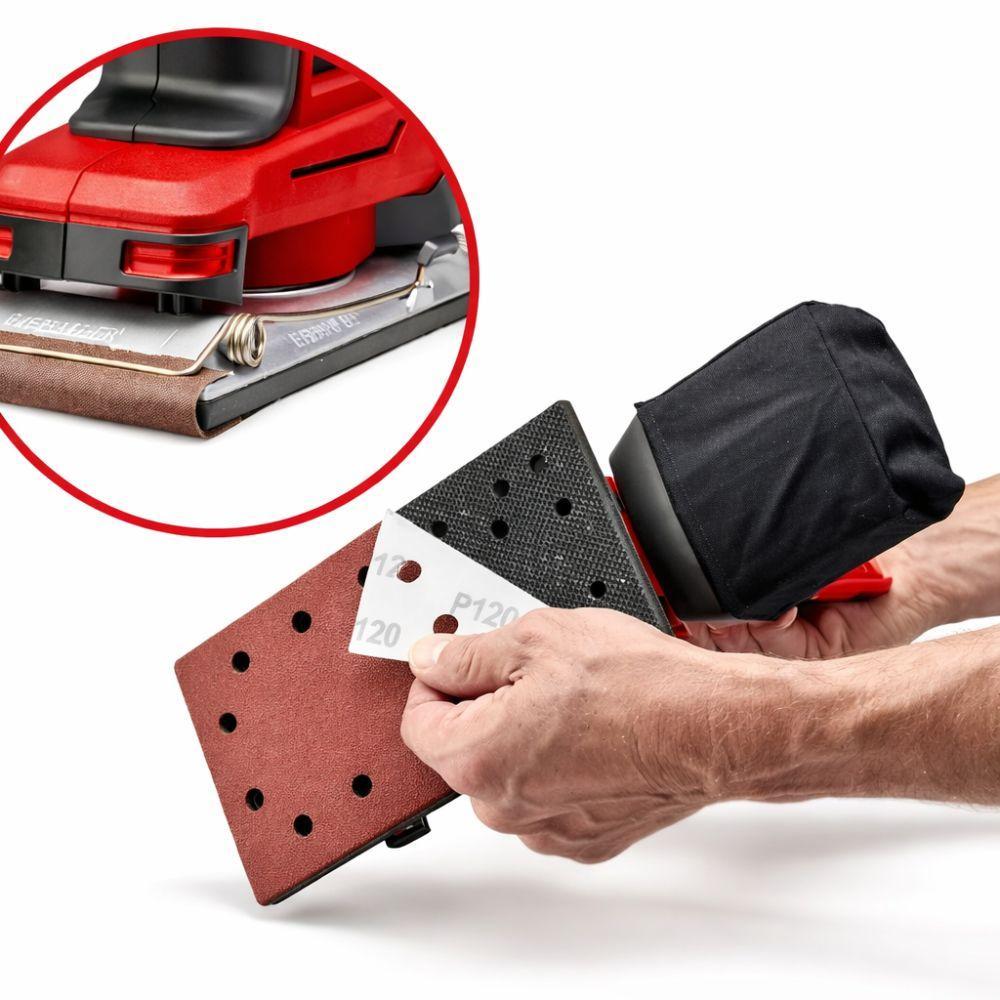  set di 10 pezzi di carta abrasiva grana 120 k/g rettangolare 93x230 - foto 3