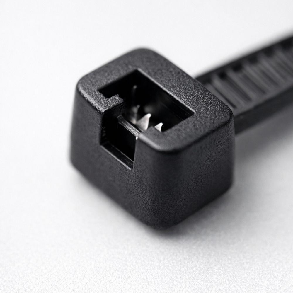  30 fascette autobloccanti nere 250 mm, resistenti in nylon - foto 5