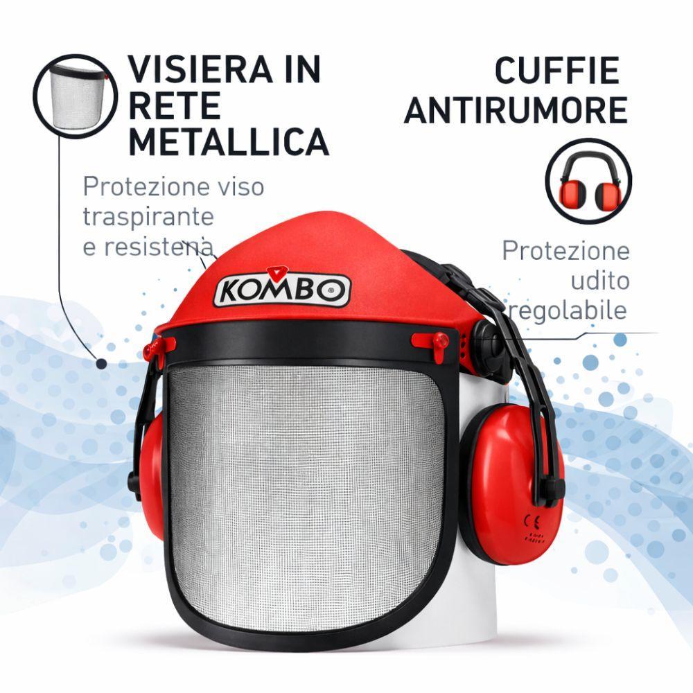 cuffie antirumore con visiera protettiva in rete metallica regolabile - foto 3 cuffie antirumore con visiera protettiva in rete metallica regolabile - foto 3