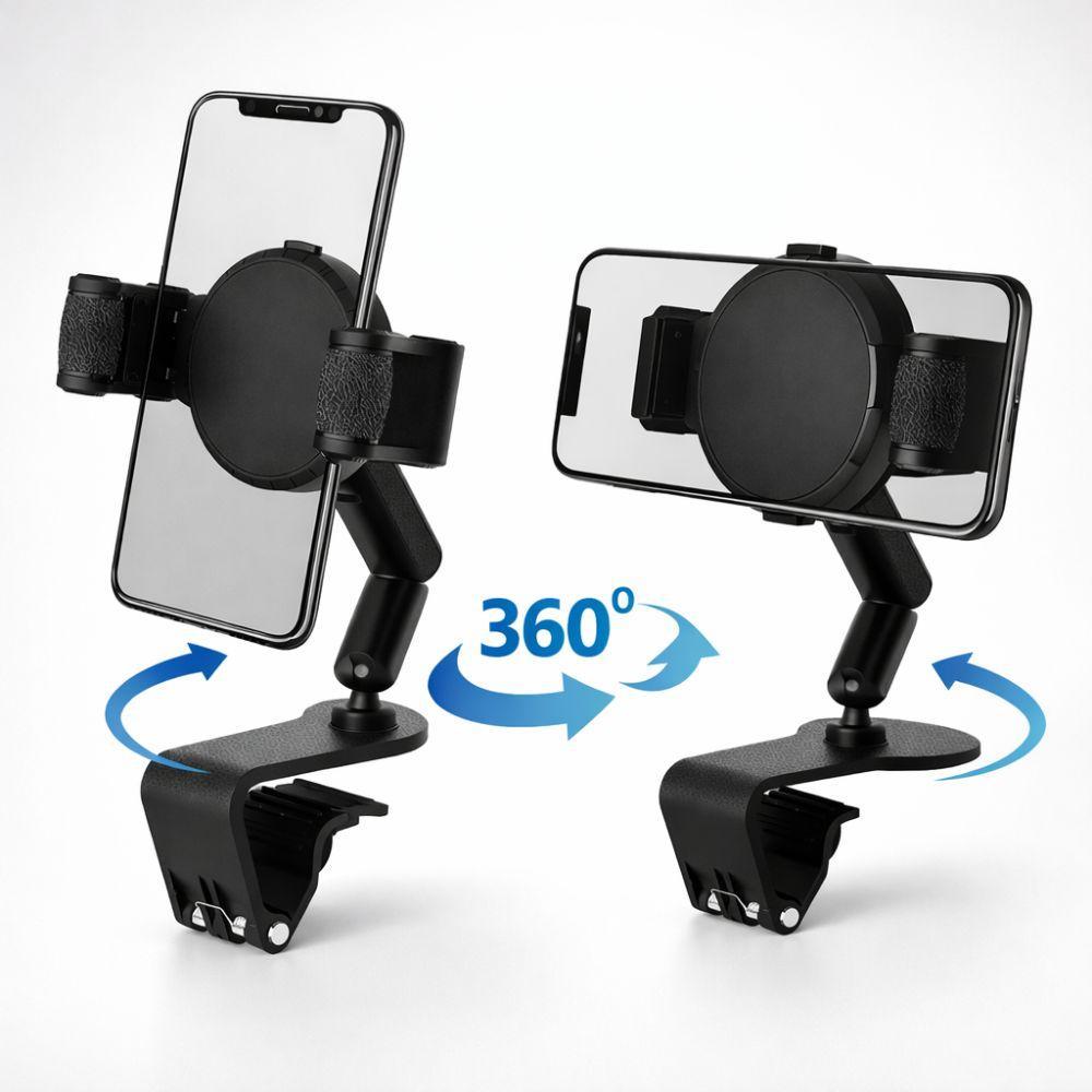  supporto smartphone universale 2 in 1 con clip e rotazione 360° - foto 3