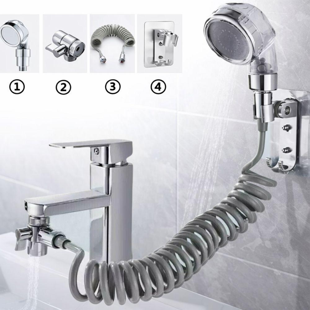 kit doccetta lavandino universale con adattatore rubinetto e tubo flessibile - foto 2 kit doccetta lavandino universale con adattatore rubinetto e tubo flessibile - foto 2