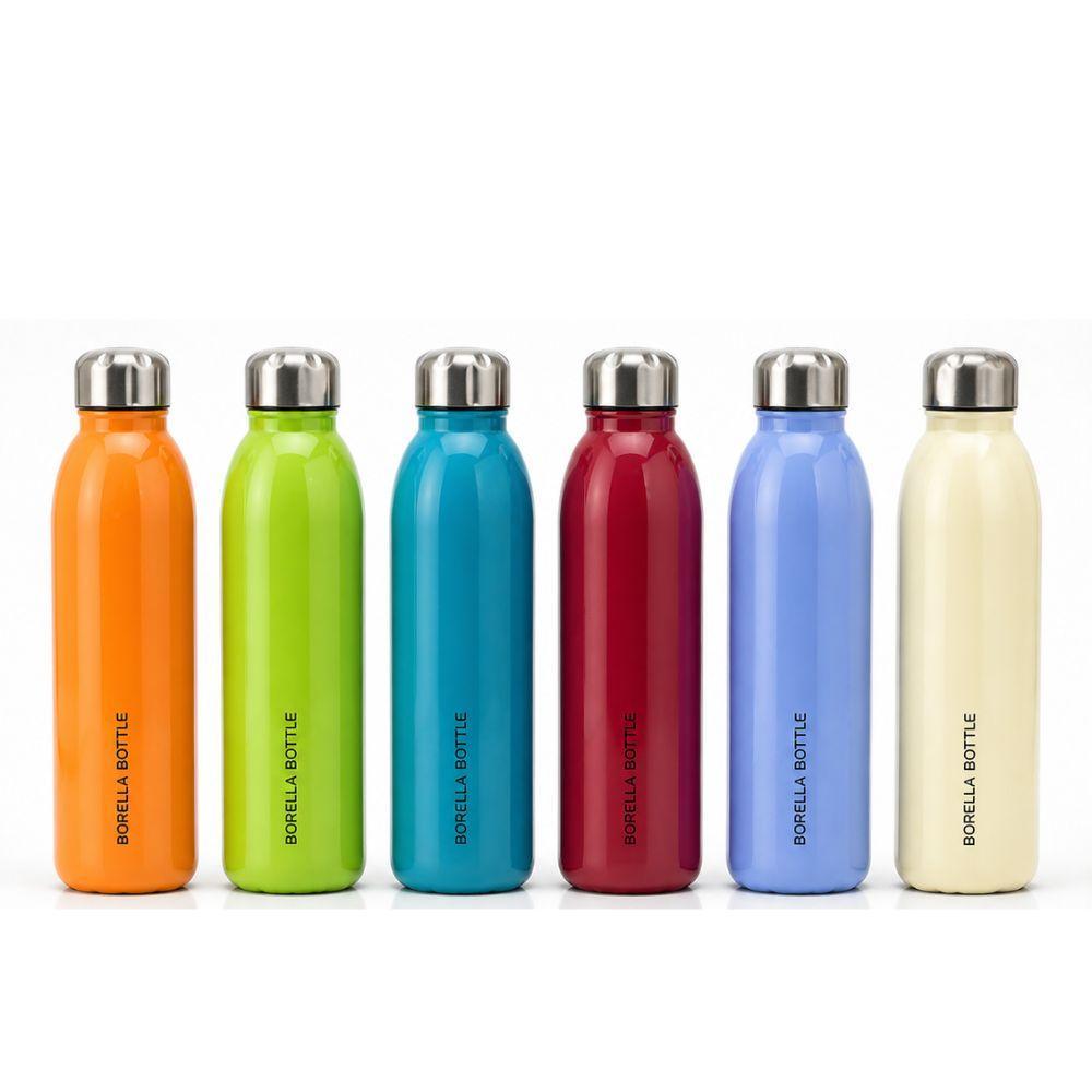 Bottiglia termica acciaio inox 750ml, doppia parete, vista frontale