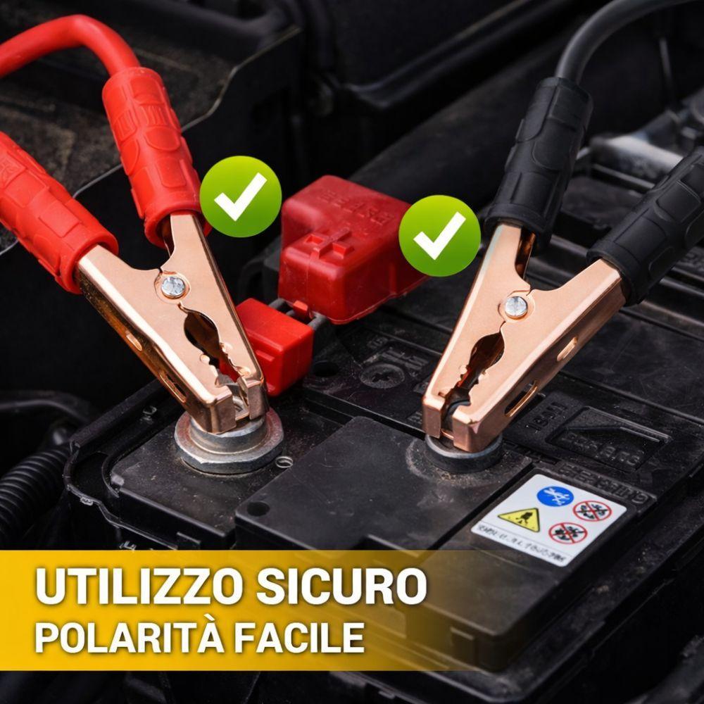 cavi per batteria auto 1000amp 16mm² x 2.5m avvio di emergenza - foto 4 cavi per batteria auto 1000amp 16mm² x 2.5m avvio di emergenza - foto 4