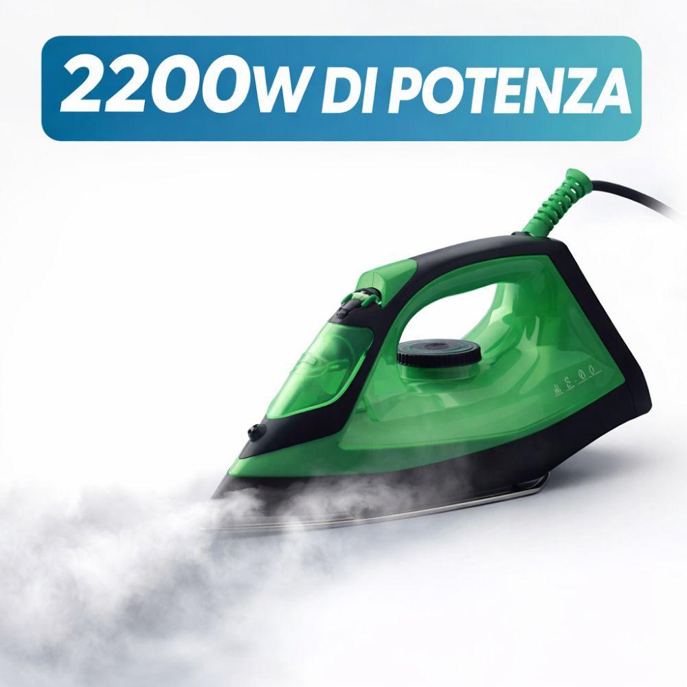 ferro da stiro elettrico a vapore 2200w con serbatoio 240 ml e piastra antiaderente - foto 5 ferro da stiro elettrico a vapore 2200w con serbatoio 240 ml e piastra antiaderente - foto 5