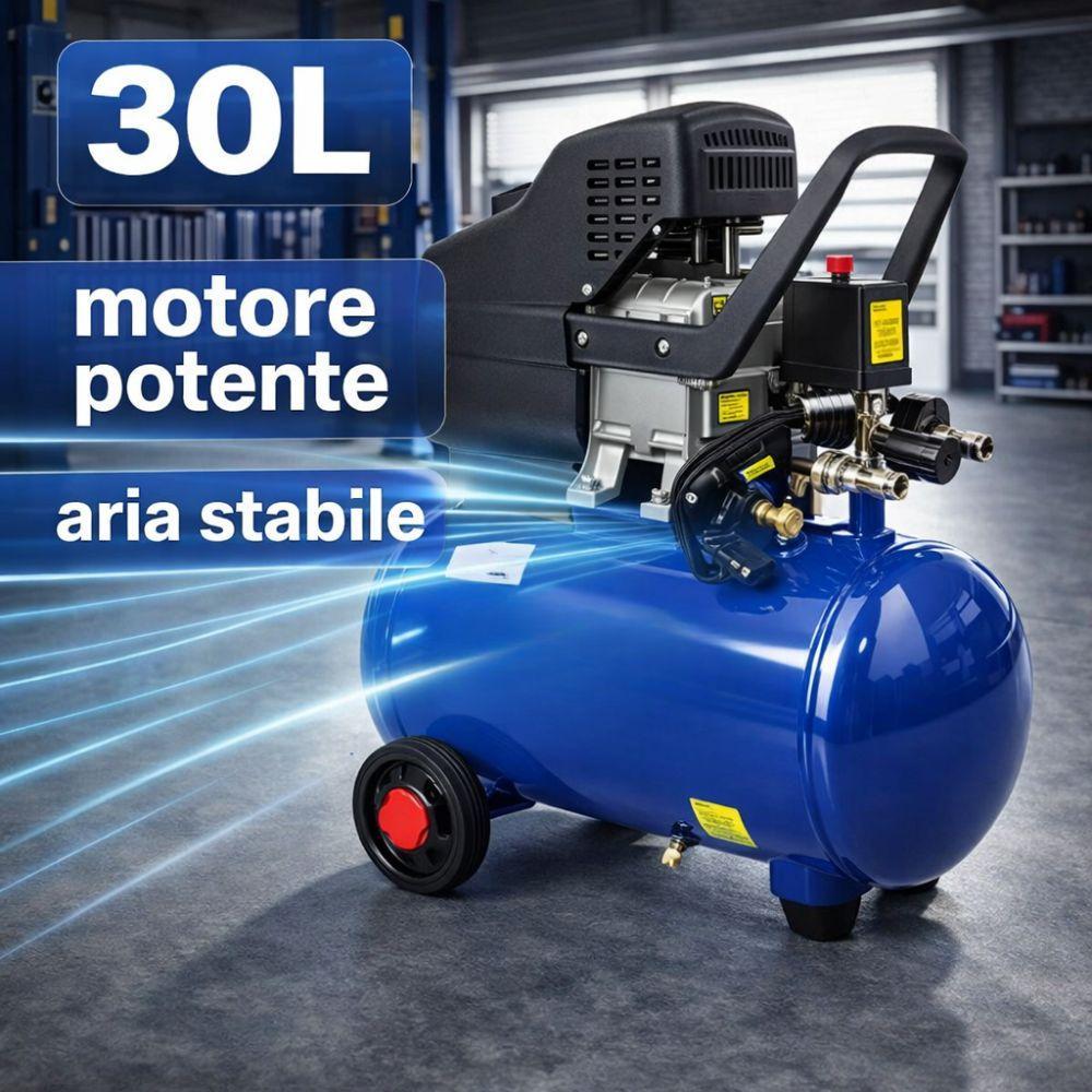 compressore aria da 30l 1.8 kw 230v - foto 5 compressore aria da 30l 1.8 kw 230v - foto 5