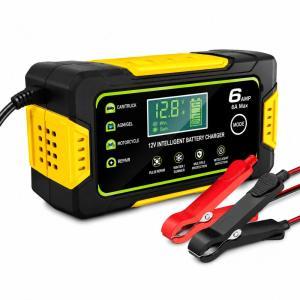 Chargeur intelligent pour voiture, moto, camping-car et bateau, avec écran lcd