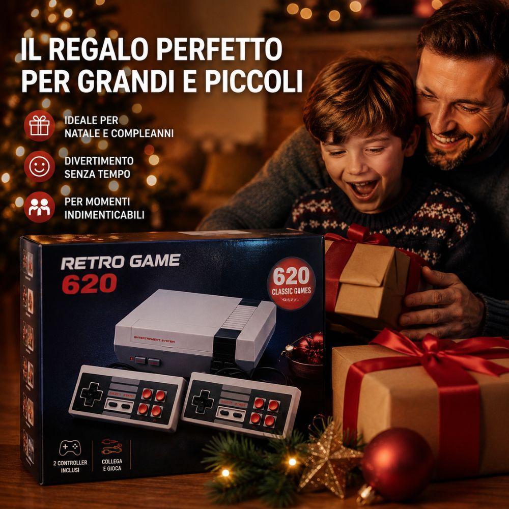console retro 620 giochi integrati plug and play doppio controller - foto 3 console retro 620 giochi integrati plug and play doppio controller - foto 3