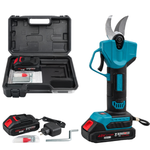 Sécateur électrique à batterie 48 v avec moteur sans balais pour la coupe des branches et l'élagage