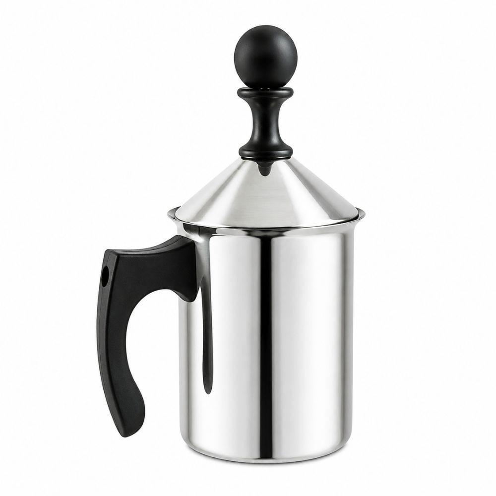montalatte manuale in acciaio inox per cappuccino e latte schiumato - foto 1 montalatte manuale in acciaio inox per cappuccino e latte schiumato - foto 1