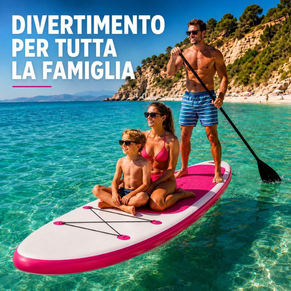  sup gonfiabile stand up paddle con accessori completi - foto 4